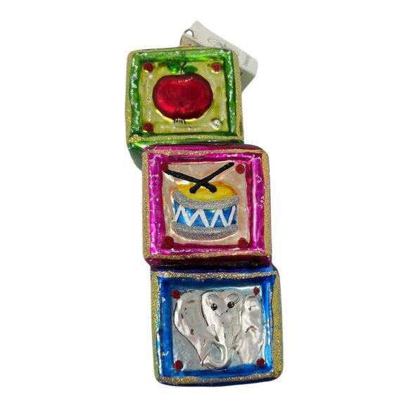 Christopher Radko ABC Ornament Hand-blown Glass Ornament 6 in 1996 NEW w/ Tag - Picture 4 of 7